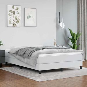vidaXL Pocketveringmatras medium 140x200x20 cm kunstleer wit
