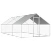 vidaXL Kippenhok 2,75x6x1,92 m gegalvaniseerd staal