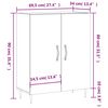 vidaXL Dressoir 69,5x34x90 cm bewerkt hout grijs sonoma eikenkleurig