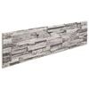 vidaXL Wandpanelen 10 st 100 x 25 cm Lichtgrijs EPS-schuim