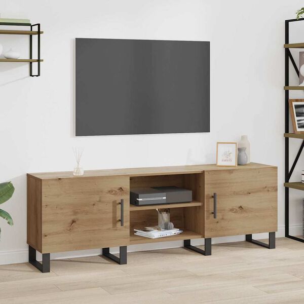 vidaXL TV-kast Artisan Eiken 150 x 30 x 50 cm Bewerkt hout