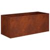 vidaXL Plantenbak Roestkleurig 80 x 40 x 40 cm weervast staal