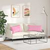 vidaXL Sofa Kussens 2 stuks Roze 80 x 40 cm Stof
