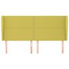 vidaXL Hoofdbord met randen 163x23x118/128 cm stof groen