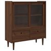 vidaXL Kast BILBAO Donkerkaramel 104 x 40 x 120 cm