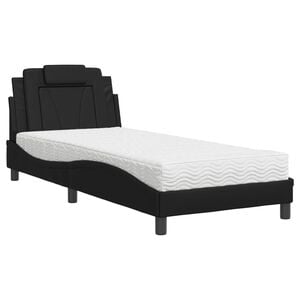 vidaXL Bed "Viana" met matras kunstleer zwart 80x200 cm