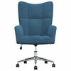 vidaXL Relaxstoel fluweel blauw