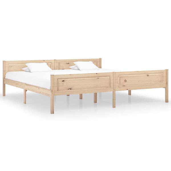 vidaXL Bedframe massief grenenhout 200x200 cm