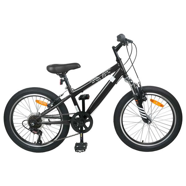 vidaXL Mountainbike 20 Inch 6-Speed voor 5-8 jaar oud Zwart
