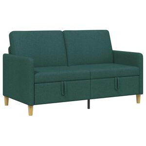 vidaXL Bank met opslag Donkergroen 152 x 78 x 87 cm Polyester