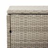 vidaXL Tuinbox 110x50x58 cm poly rattan lichtgrijs
