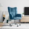 vidaXL Relaxstoel fluweel blauw