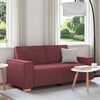 vidaXL 2-zitsbank Wijnrood 180x78x84 cm Stof