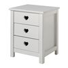 Vipack Nachtkastje Amori met 3 lades hout wit