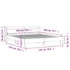vidaXL Bedframe met hoofdeinde en LED wit 180x200 cm