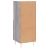 vidaXL Dressoir 34,5x34x90 cm bewerkt hout grijs sonoma eikenkleurig