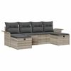 vidaXL Tuin Sofa Set 6 st Poly riet