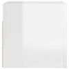 vidaXL Tv-wandmeubel 30,5x30x30 cm hoogglans wit