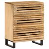 vidaXL Dressoirs 3 st 60x34x75 cm massief ruw mangohout