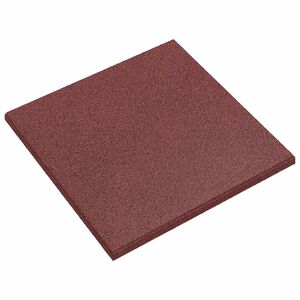 vidaXL Valbescherming Tegels 24 st Rood 50 x 50 cm Rubber