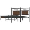vidaXL Bedframe zonder matras bewerkt hout bruin eikenkleur 120x190 cm