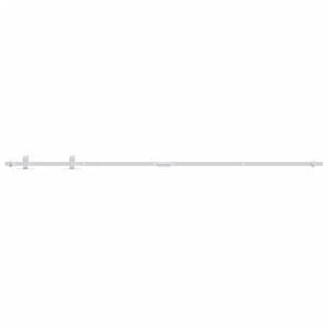 vidaXL Ophangset voor minischuifdeur 200 cm koolstofstaal wit