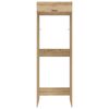 vidaXL Wasmachinekast Artisan Eiken 67,5 x 68 x 200 cm Bewerkt hout