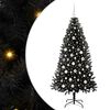 vidaXL Kerstboom Zwart 180 cm PVC