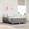 vidaXL Bedframe met matras Taupe 140 x 200 cm Stof