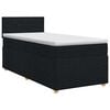 vidaXL Boxspringbed met matras met hoofdeinde Zwart 90 x 200 cm Stof