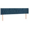 vidaXL Bedframe zonder matras 120x190 cm fluweel donkerblauw