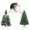 vidaXL Kunstkerstboom met 300 LED Groen 180 cm PVC en Plastic en Staal