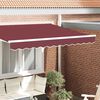 vidaXL Markies Valance Bordeauxrood 580 x 20 cm Canvas