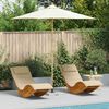 vidaXL Tuinparasol Cr&egrave;me Wit &Oslash; 270 x 260 cm Bamboe
