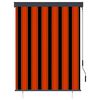 vidaXL Rolgordijn voor buiten 120x250 cm oranje en bruin