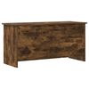 vidaXL Opbergkist Gerookt eiken 100 x 40 x 50 cm Bewerkt hout