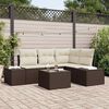 vidaXL Tuin Sofa Set 5 pcs Bruin poly rattan