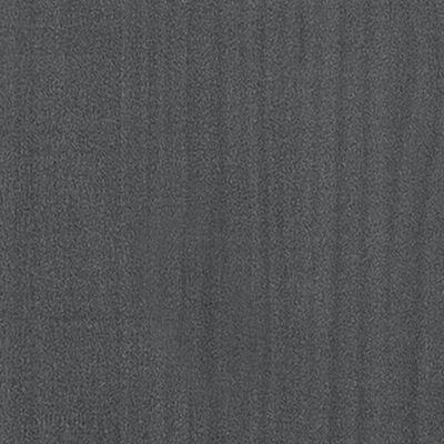 vidaXL Nachtkastje 40x30,5x35,5 cm massief grenenhout grijs