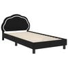 vidaXL Bedframe voor kinderen met hoofdbord Zwart 80 x 200 cm Fluweel