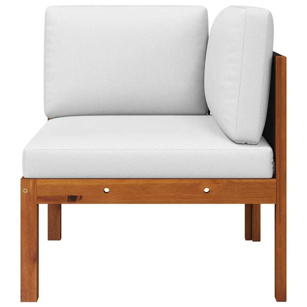 vidaXL Tuinhoekbanken 2 st met kussens acaciahout & touw