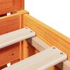 vidaXL Bedframe zonder matras massief grenenhout wasbruin 150x200 cm