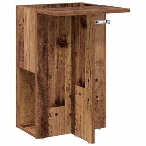 vidaXL Bijzettafel Oudhout 35 x 40 x 55 cm Bewerkt hout