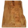 vidaXL Tafelblad met natuurlijke rand 160x40x3,8 cm massief mangohout