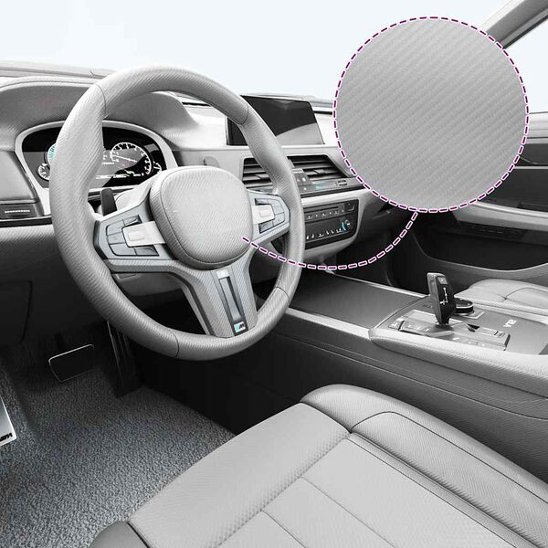 vidaXL Autofolie 4D 100x150 cm zilverkleurig