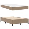 vidaXL Bedframe met matras Cappuccino 120 x 200 cm Stof