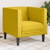 vidaXL Fauteuil Chesterfield-stijl fluweel geel