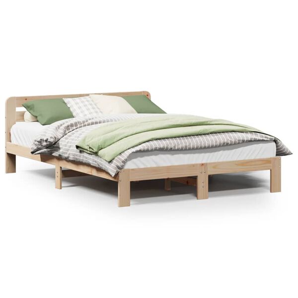 vidaXL Bedframe zonder matras massief grenenhout 150x200 cm
