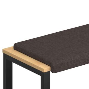 vidaXL Bankkussen Stof Donkerbruin Diepte 35 cm