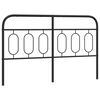 vidaXL Vervangend hoofdbord 150 cm metaal zwart