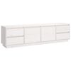 vidaXL Tv-meubel 176x37x47,5 cm massief grenenhout wit